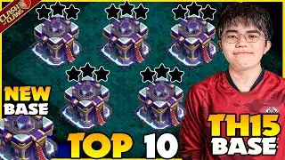 TOP 10 - BEST TH15 WAR BASE LINKS , BEST TH15 LEGEND BASE 2023, TH15 NEVER 3 STAR BASE - COC