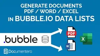Bubble.io - Data Lists to PDF WORD Documents