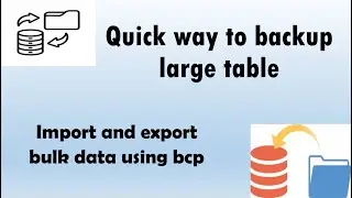 Quick way to backup large table | How to Easily Backup a Table