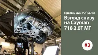 Базовый Porsche 718 Часть 2 &mdash; Взгляд снизу на простейший Cayman 2.0T MT