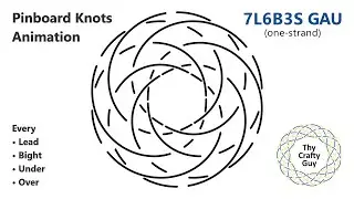 Pinboard Knots &ndash; 7L6B3S Gaucho Knot &ndash; Animated Tutorial