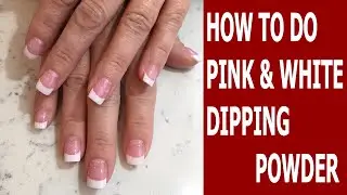 Как сделать розово-белую пудру? &hearts; SNS Nails &mdash; пудра &hearts; Lisa Nail Beauty