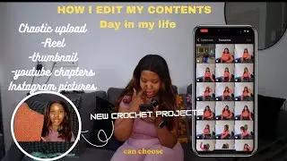 Real-Life Productivity: Edit Thumbnails, Crochet Projects & Daily Vlog Adventure!
