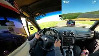 Thunderhill West NB Miata Beginner Group Turn8 racing