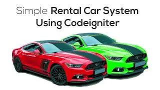 Simple Rental Car System using Codeigniter