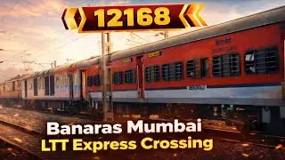 12168 Banaras Mumbai LTT Express Moving Towards Varanasi Jn. With WAP-7 #train #wap7