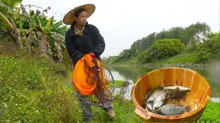 Throw net fishing Ep.23