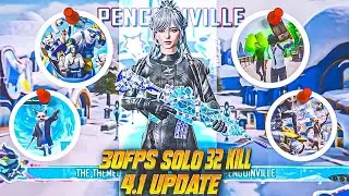 30FPS SOLO 32 KILL🔥 4.1 UPDATE BGMI-PUBGMOBILE 🔱