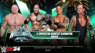 WWE 2k24 - 4 Superstar Gauntlet Eliminator Match | Wrestlemania XL