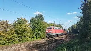 BR 218 Elba mit Felbrmayer Trafozug in Stuttgart