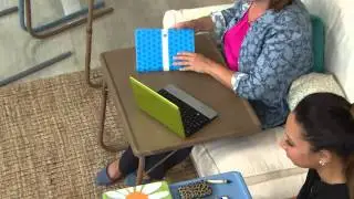 Table Mate XL Adjustable Solid Color Multi-Purpose Folding Table with Gabrielle Kerr