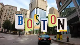 Boston 4k - Driving Downtown - Historical District - Massachusetts, USA
