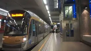 STIB/MIVB Tram: Noordstation/Gare Du Nord bound Flexity 4034 Rt.4 at De Brouckere