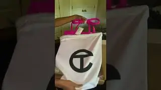 Unboxing My New Telfar Bag💗 #telfeezy #bagcollection #telfar #telfarbag
