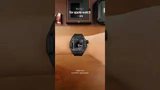 ⌚️ Black carbon fiber is really cool #applewatch10 #applewatchcase #iwatch #applewatch42mm #shorts