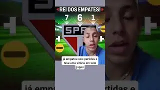 S&atilde;o Paulo especialista no empate ⏱️⚽️ #S&atilde;oPauloFC #TricolorPaulista #FutebolBrasileiro #SPFC2025