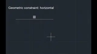 AutoCAD 2021 Tutorial: Geometric constraints (8) Horizontal