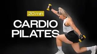 20 MIN CARDIO PILATES en CASA - Quema Calorías y Fortalece Cuerpo Completo