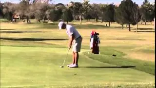 Adam Svensson (Barry) playing 6th hole in final round of Western Refining.