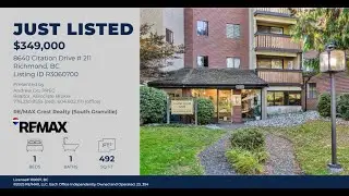 Central Richmond Condo for Sale $349,000 1 bed 1 bath 1 parking pets and rentals allowed