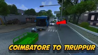 Bus simulator indonesia gameplay tamil | Coimbatore to Tiruppur Route| Bus Simulator  tamil gameplay