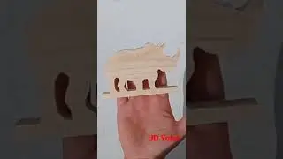 Носорог из дерева.  30 days challenge. День 21. Своими руками из дерева.