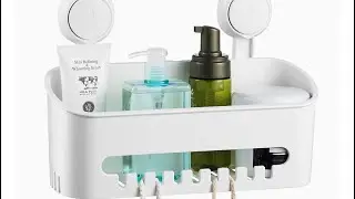 ilikable Shower Caddy || Vacuum Shower Organizer || Suction Cup No-Drilling Removable Shower Shelf