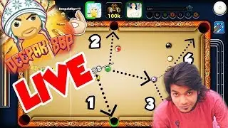 LIVE! 8 Ball Pool Playing With Subs! id: 118-640-125-9 FACECAM! !insta : deepak8bpyt