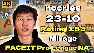 nocries plays FPL (23-10) (Mirage) | FPL NA | Sep 28, 2025 #cs2 #nocries #faceit
