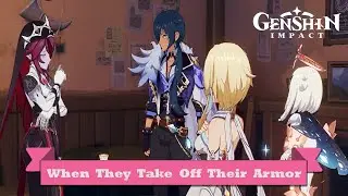 When They Take Off Their Armor | Moonlit Alley | Scholar's Afternoon | Of Drink A-Dreaming | Genshin