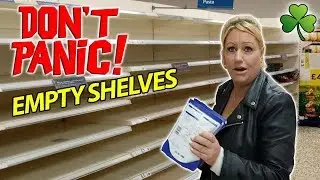 Empty Shelves And Panic Buying At The Supermarket