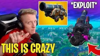 Tfue Shows *NEW* Fortnite FLYING Cannon Rotation EXPLOIT!! (Broken)