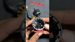 How To Replace Damage Magnet in Brushless Dc Motor 😱 Repairing Bldc motor #repair #shorts #bldc