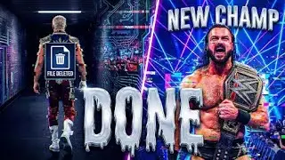 Cody Rhodes QUITS WWE! After Drew McIntyre Wins WWE Title on SmackDown