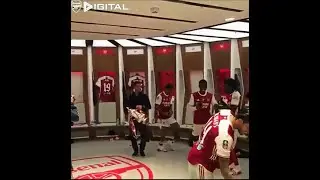 Arteta's celebration with Arsenal players in the dressing room. You will love to see this😂  #Arsenal