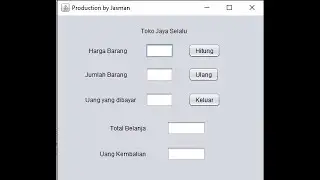 Programman Java sederhana (Aplikasi pembayaran belanja)