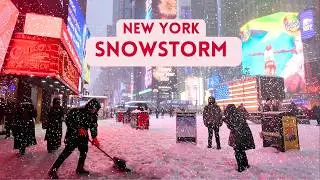 NYC&rsquo;s Biggest Snowstorm in Years ❄️ Blizzard 2026 | 4K Winter Walk