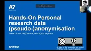 Hands-on Data Anonymization 1: Identifying the problem, 12.4.2021 (Aalto University)