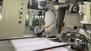 Производство прессовых сукон для бумагоделательных машин. Китай. Press felt for PM production.