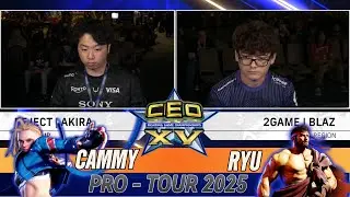 SF6 CEO 2025 - Blaz (Ryu) vs Akira (Cammy) - Footsies vs Rushdown Intensity!