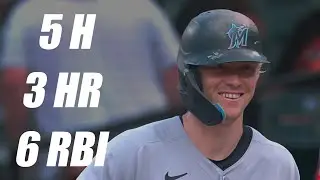 Kyle Stowers Goes 5 for 5 with 3 Home Runs against His Former Team!