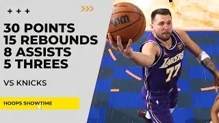 Luka Doncic 30 Points, 15 Rebs, 8 Assists, 5 Threes vs Knicks I 25-26 NBA Season