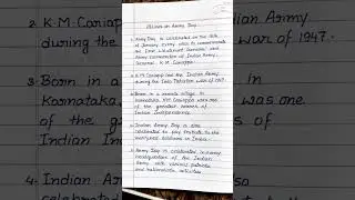 10 Lines on Army Day / Essay on Indian Army Day