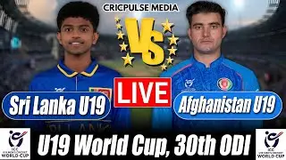 U19 World Cup LIVE 🔴 | Afghanistan U19 vs Sri Lanka U19 Live Score & Commentary