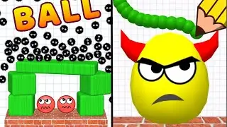 HIDE BALL: Brain Teaser vs DRAW TO SMASH: Logic Puzzle ASMR Gameplay Satisfying Games APK.