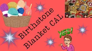 Birthstone Blanket Mattress Stitch Tutorial  #blanket #crochetalong