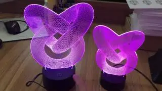 3D illusion led night light acrylic table lamp