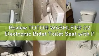 Review TOTO&reg; WASHLET&reg; C2 Electronic Bidet Toilet Seat with PREMIST and EWATER+ Wand Cleaning, Elonga