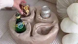 Couch and Bed Cup Holder Pillow, link below 👇 in comment#amazon#amazonmusthave
