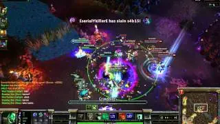 League of legends: Epic Fiddlestick gank quadra kill
